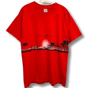 VINTAGE SAN DIEGO CALIFORNIA Y2K 2001 SOUVENIR DESTINATION TEE T SHIRT SURFER LG